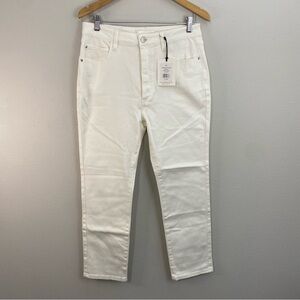 Rachel Parcell NWT Straight Leg Jean Stretch Denim 100 White Women’s 30